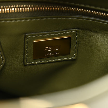 Fendi Nappa Mini Peekaboo Iconic Satchel Verde Equatore 6 of 10
