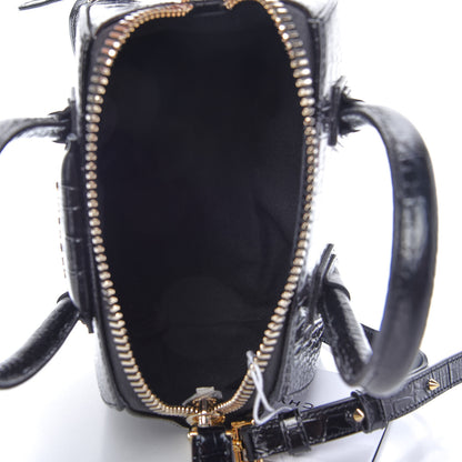 Givenchy Calfskin Crocodile Embossed Mini Antigona Black 5 of 9