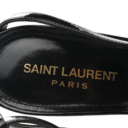 Saint Laurent Calfskin Cassandra 110 Sandals 39 Black 7 of 7