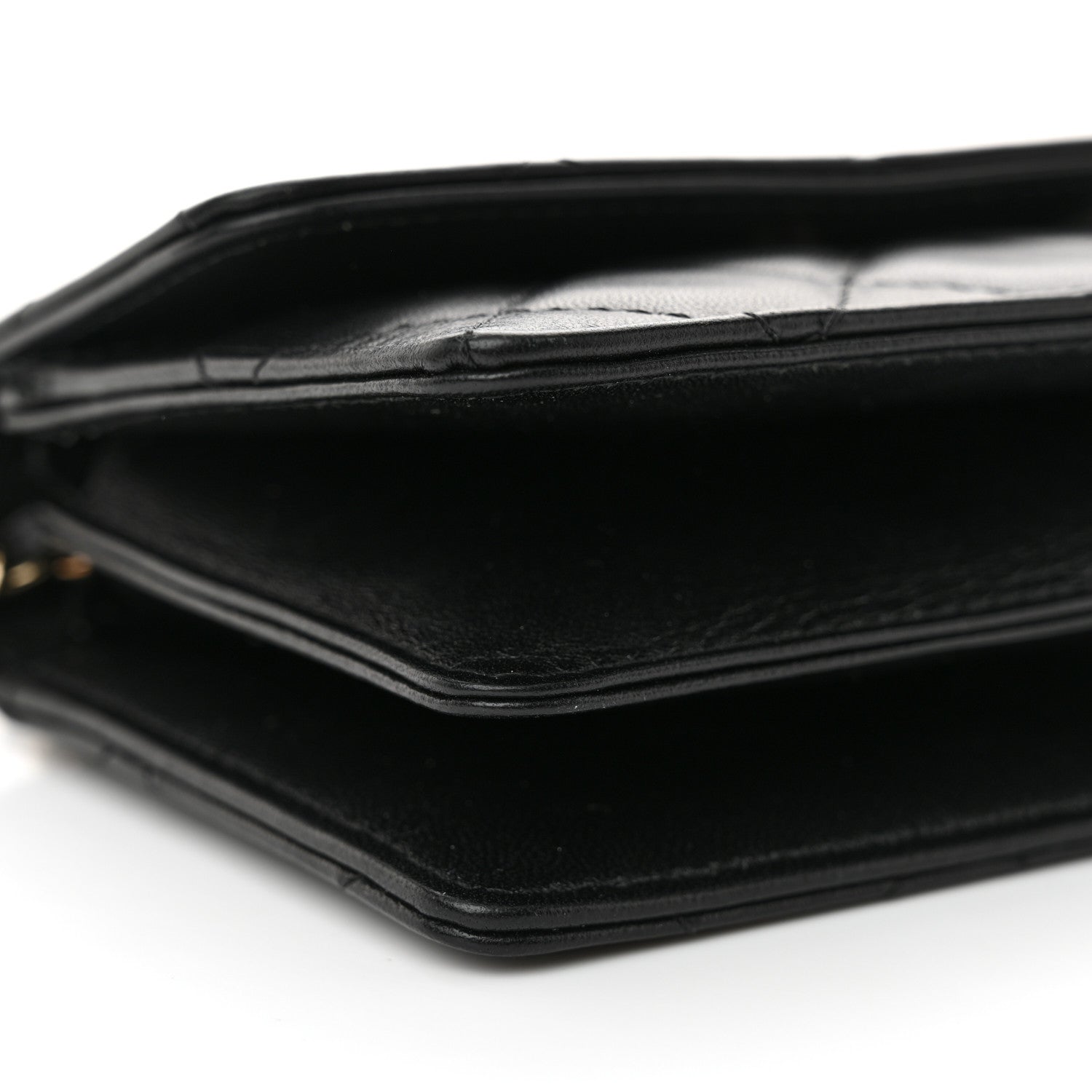 Chanel Lambskin Quilted My Chanel Lady Card Holder On Chain Black 10 of 12