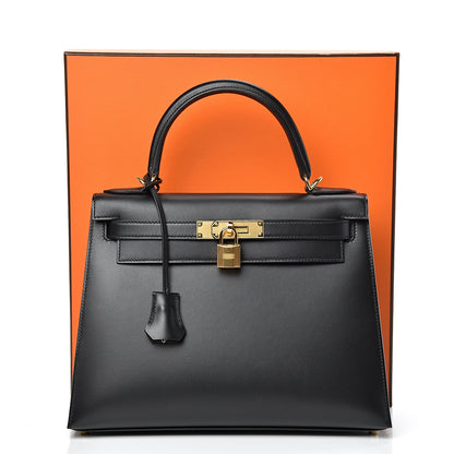 Hermes Sombrero Kelly Sellier 28 Black 10 of 10