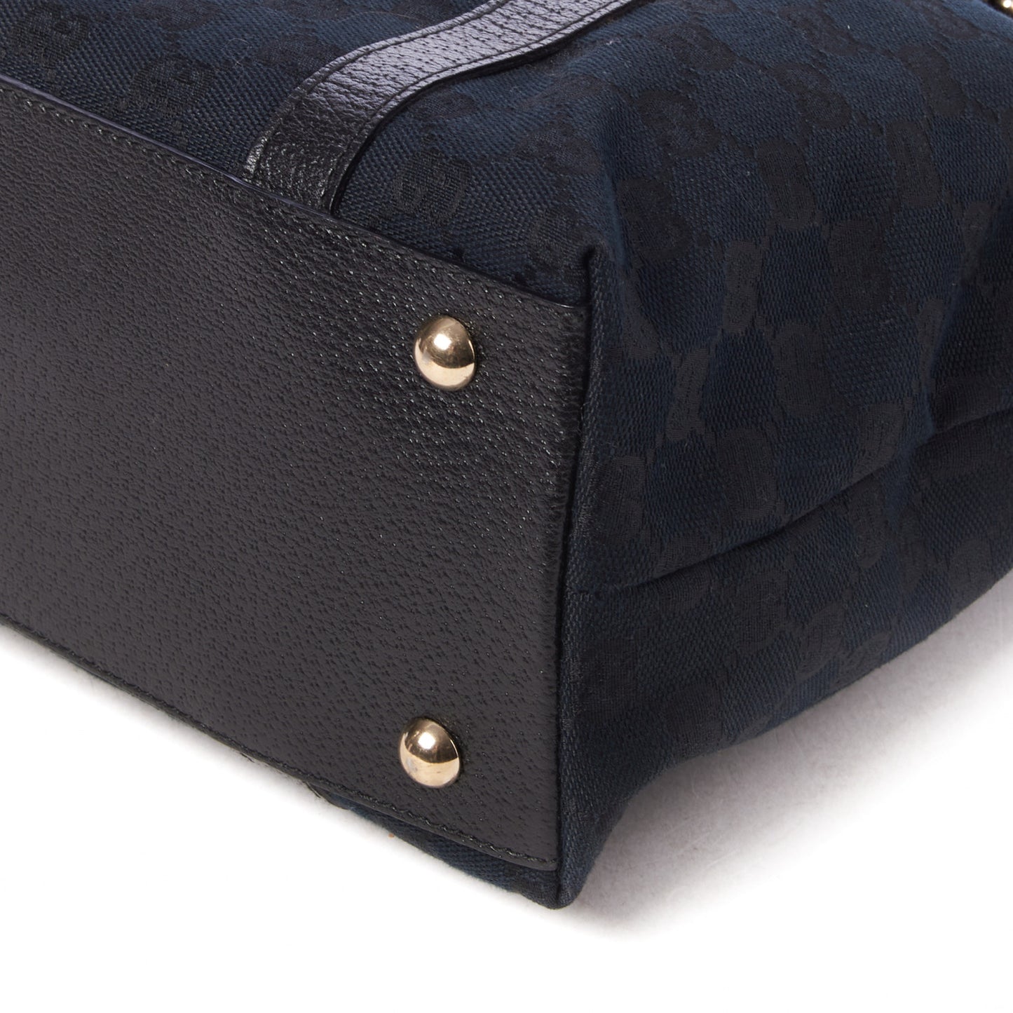 Monogram Medium Abbey Tote Black