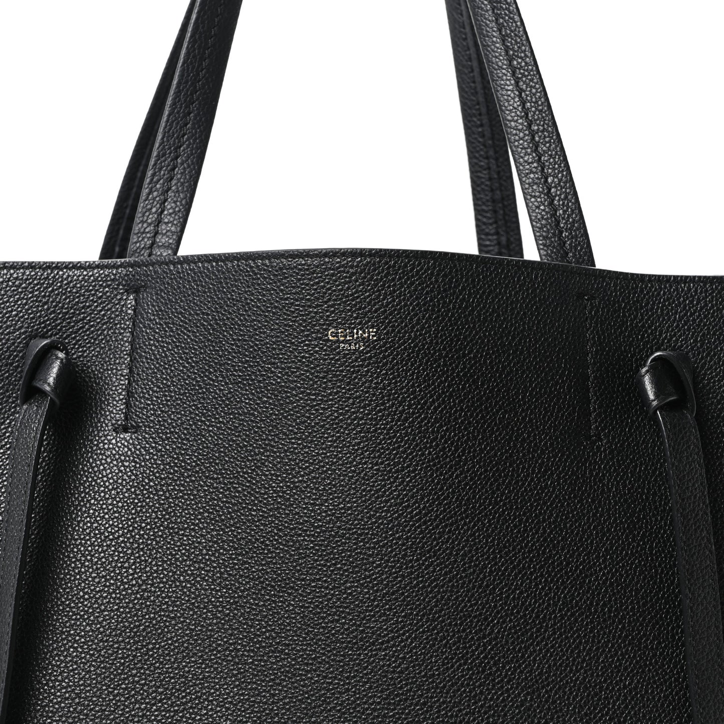 Soft Grained Calfskin Small Belt Cabas Phantom Black