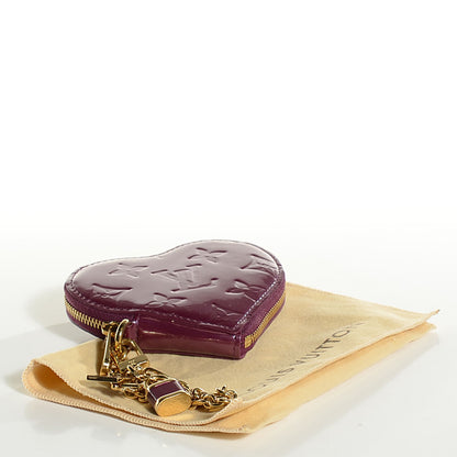 Louis Vuitton Vernis Heart Coin Purse Violet 4 of 7