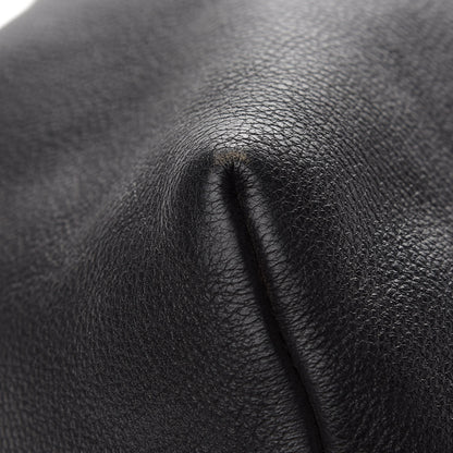 Chanel Grained Calfskin CC Drawstring Bucket Bag Black 5 of 11