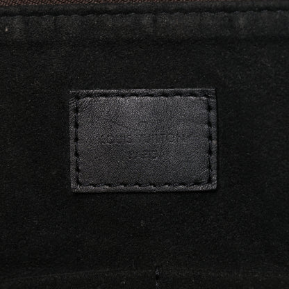Louis Vuitton Monogram Flower Zipped Tote MM Black 6 of 14