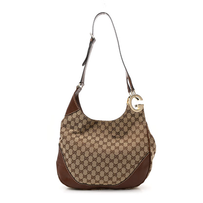 Gucci Monogram Medium Charlotte Hobo Brown 1 of 13