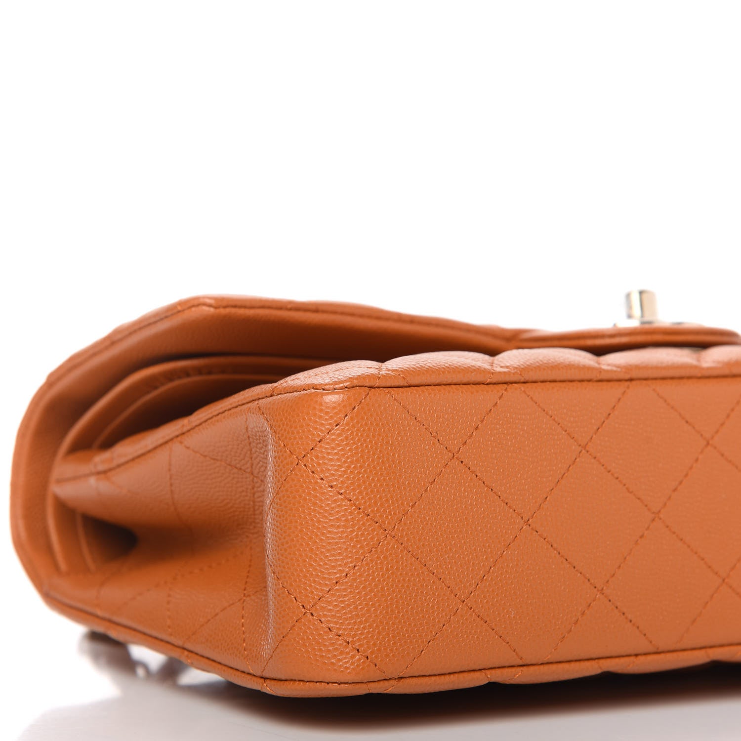 Chanel Caviar Quilted Medium Double Flap Light Brown 6 of 11