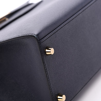 Hermes Epsom Kelly Sellier 28 Bleu Indigo 9 of 42