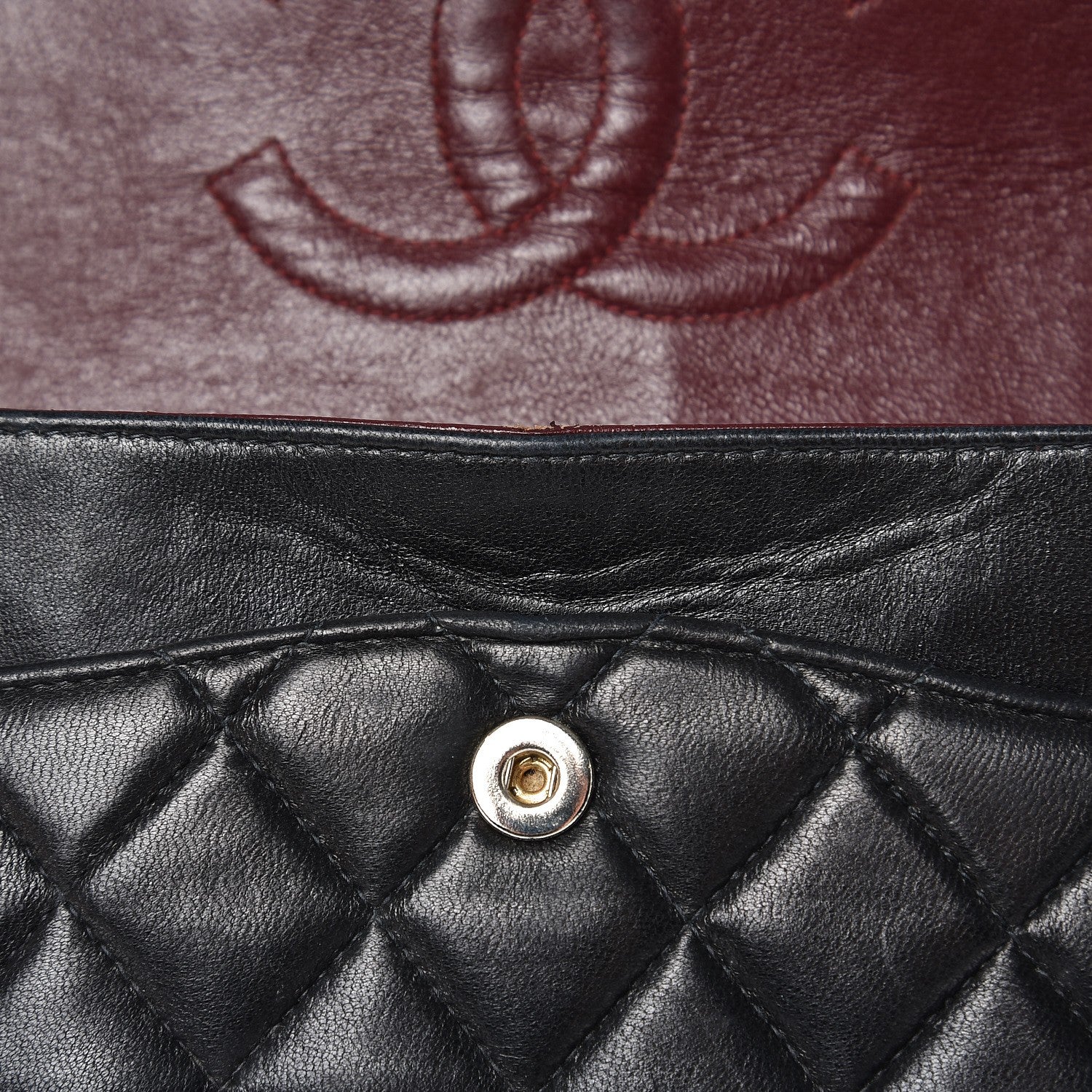 Chanel Lambskin Quilted Medium Double Flap Black 6 of 21