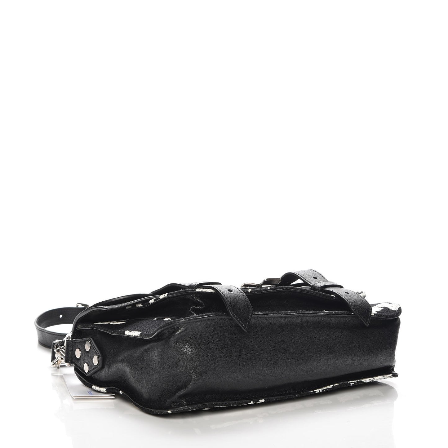 Jacquard Woodblock PS1 Tiny Satchel Black White