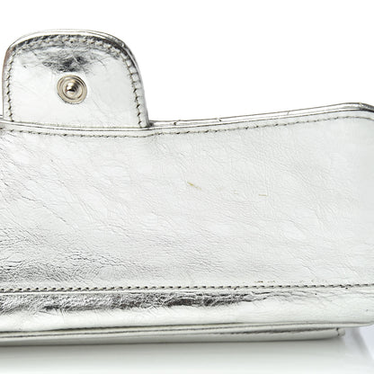Chanel Metallic Aged Calfskin Quilted Reissue Long Flap Wallet Light Silver 11 of 16