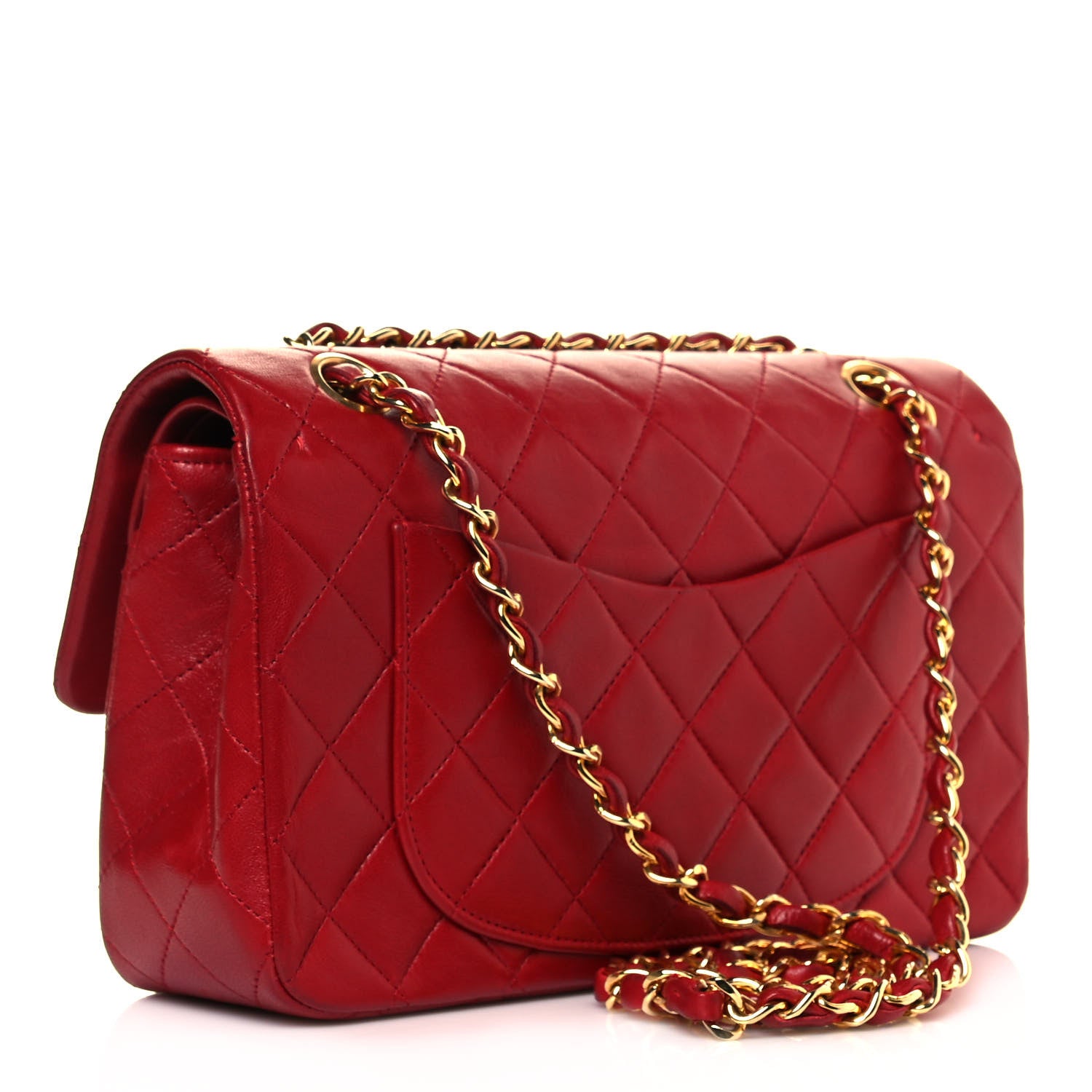 Chanel Lambskin Quilted Small Double Flap Red 3 of 18