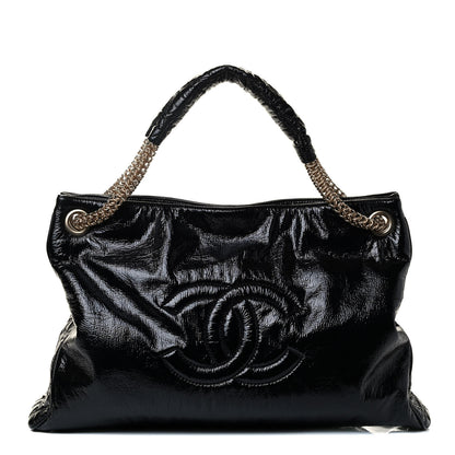 Chanel Vinyl Rodeo Tote Black 1 of 4