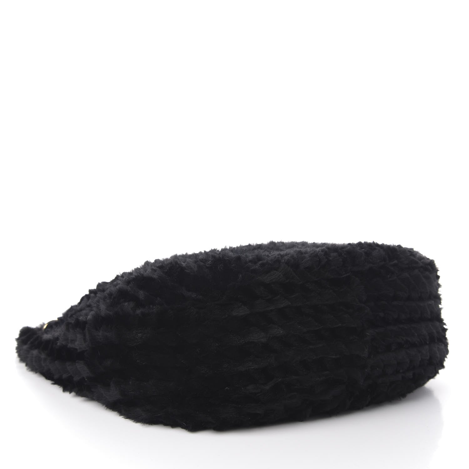 Jimmy Choo Rabbit Fur Solar Hobo Black 4 of 9