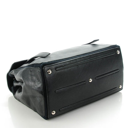 Saint Laurent Calfskin Canvas Medium Muse Two Black 4 of 7