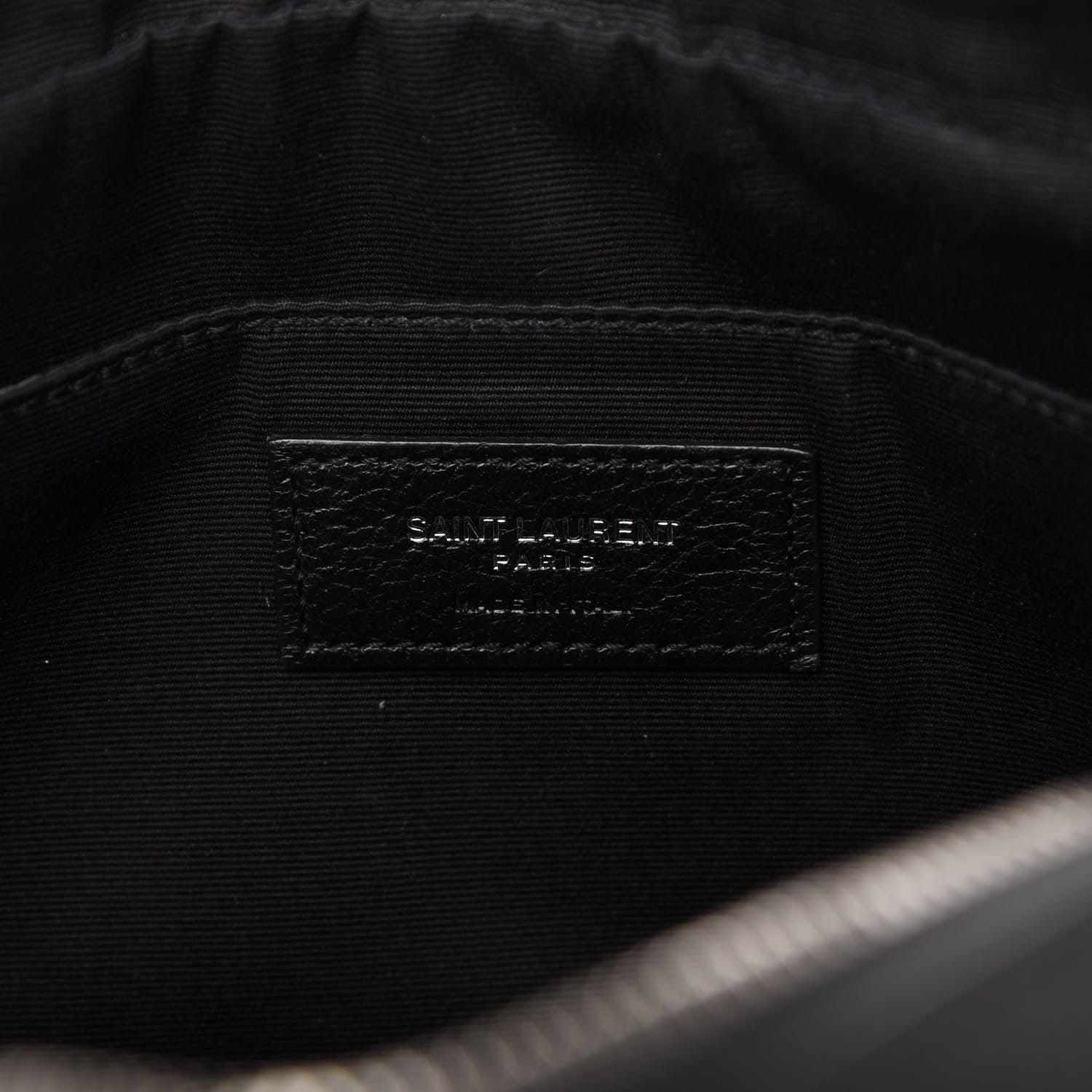 Saint Laurent Calfskin Monogram Small Lou Camera Bag Storm 8 of 14