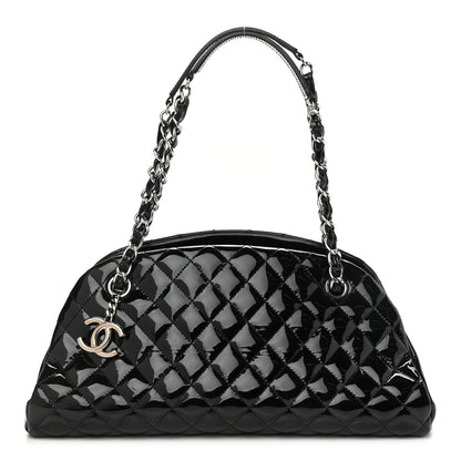 Chanel Patent Quilted Medium Just Mademoiselle Black 1 of 11