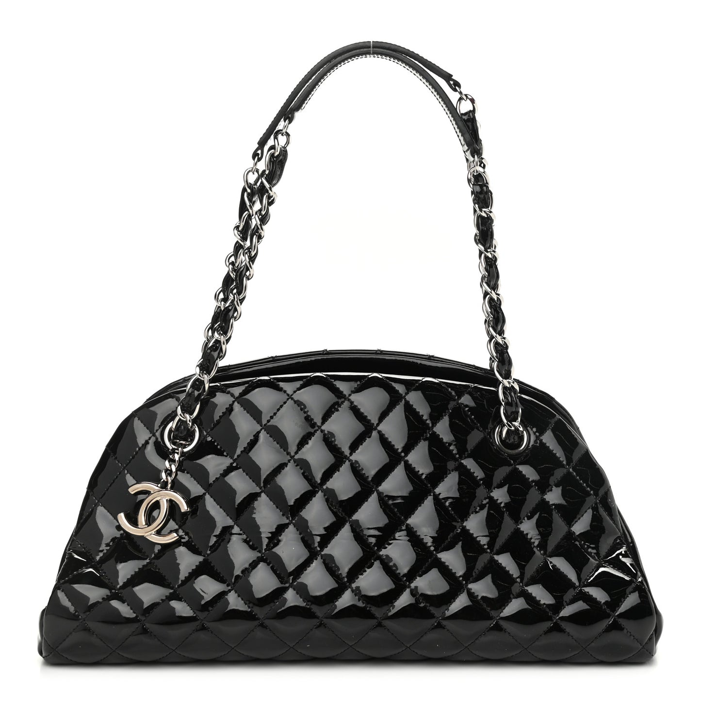 Patent Quilted Medium Just Mademoiselle Black