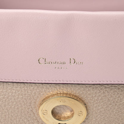 Christian Dior Metallic Bullcalf Small Be Dior Flap Pale Gold 6 of 13