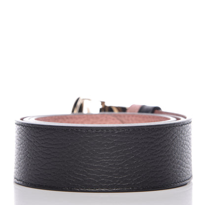 Gucci Calfskin 1973 Reversible Belt 90 36 Black Pink 6 of 10