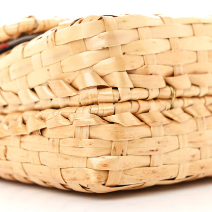 Gucci Glazed Wicker Mini Cestino Shoulder Bag Natural 9 of 10