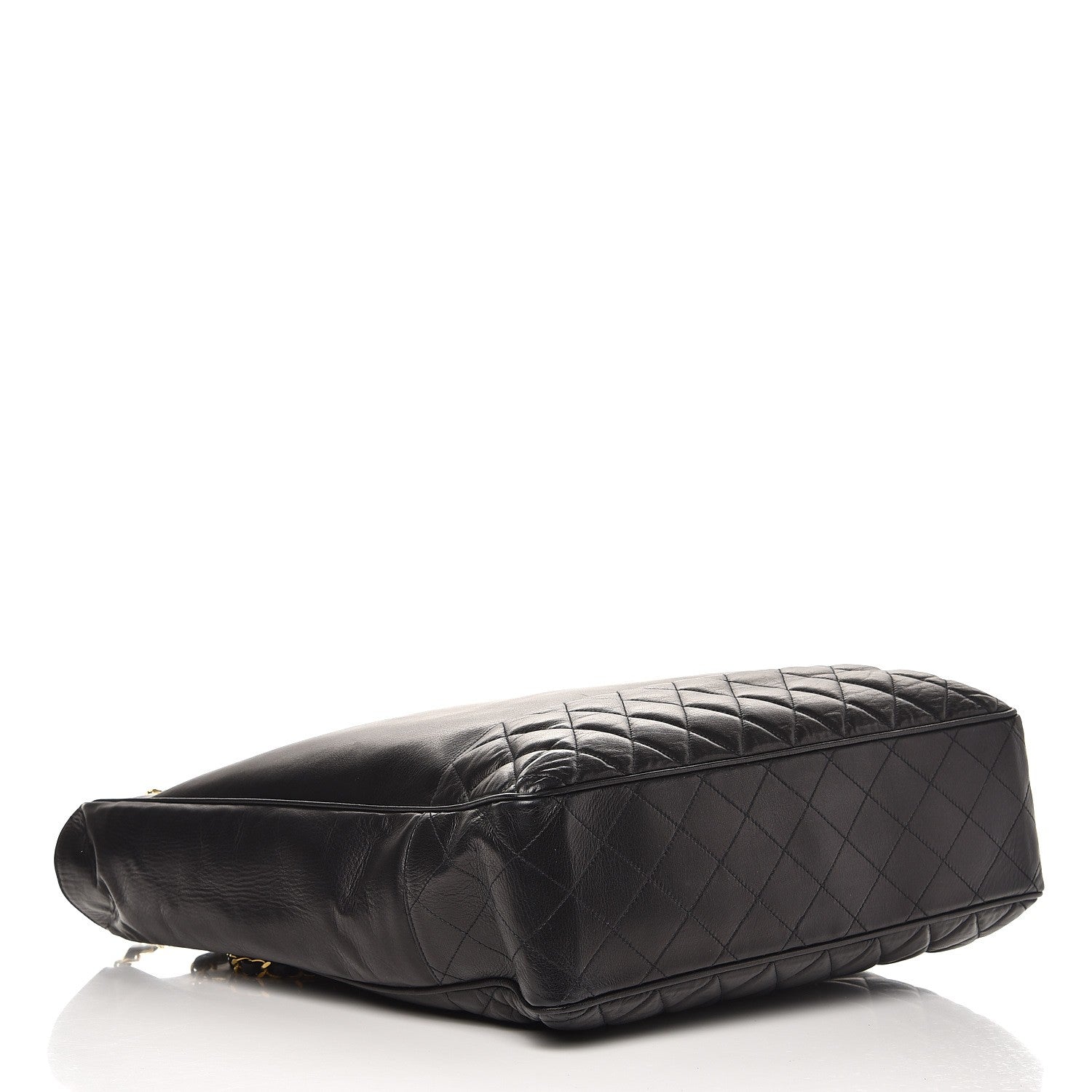 Chanel Lambskin Quilted Large Shoulder Bag Black 4 of 13