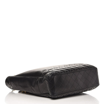 Chanel Lambskin Quilted Large Shoulder Bag Black 4 of 13