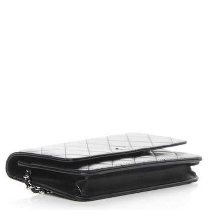 Chanel Lambskin Quilted Wallet On Chain WOC Black 4 of 15