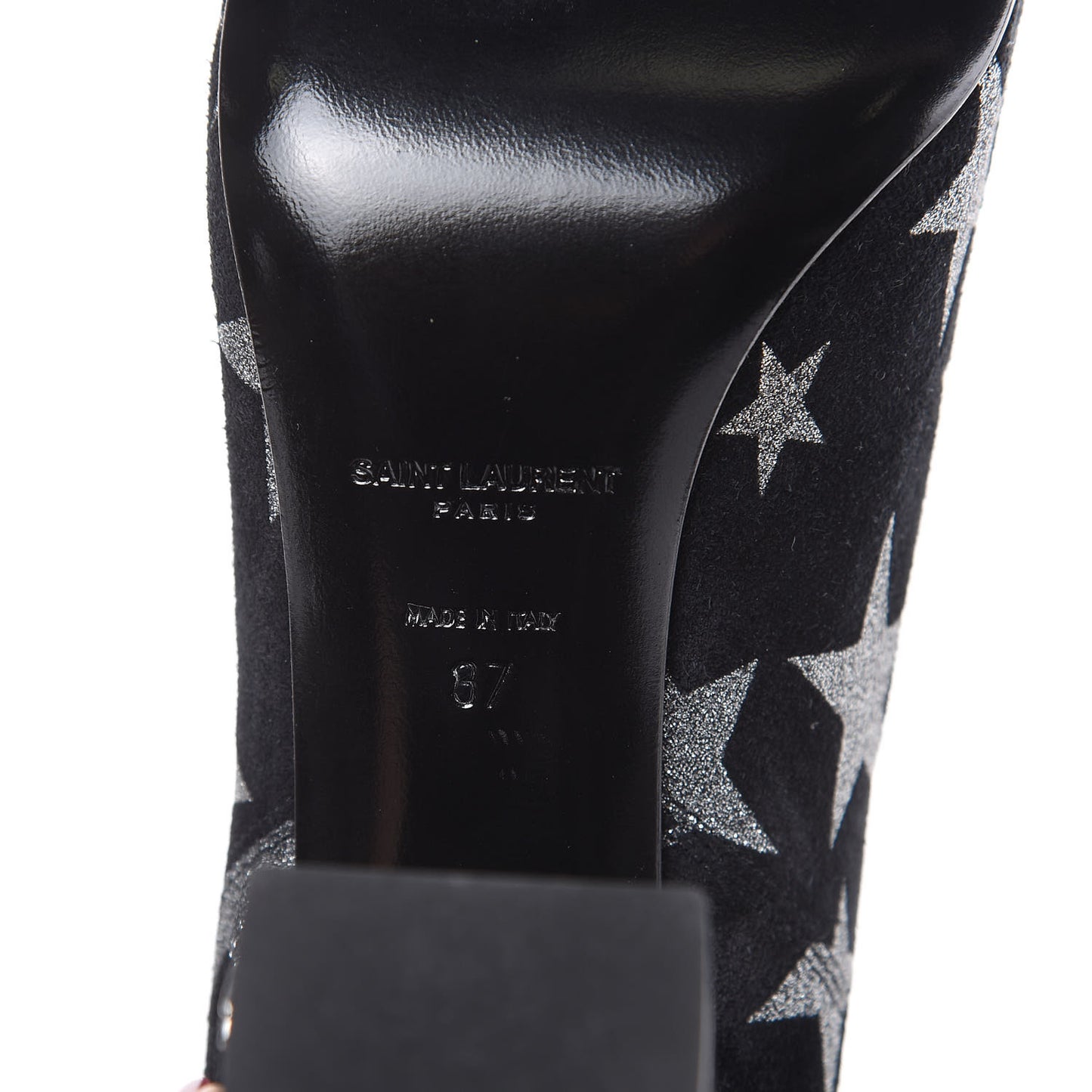 Suede Glitter Stars Babies 90 Ankle Boots 37 Black Argent