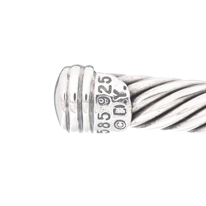 David Yurman Sterling Silver 14K Yellow Gold 5mm Station Cable Bracelet 5 of 5