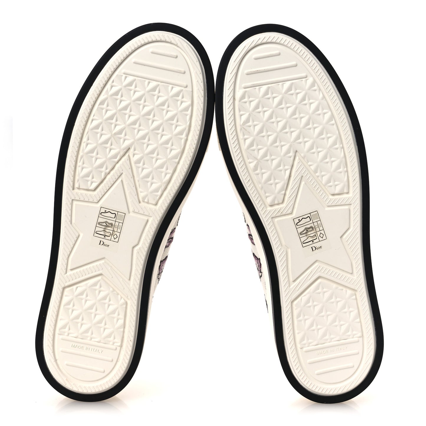 Canvas Jardin Botanique Embroidered Womens Walk'N'Dior Low Top Sneakers 38.5 White Multicolor