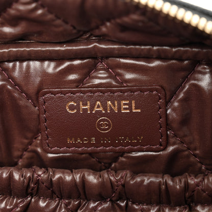 Chanel Caviar Quilted Medium Curvy Pouch Cosmetic Case Black 6 of 8