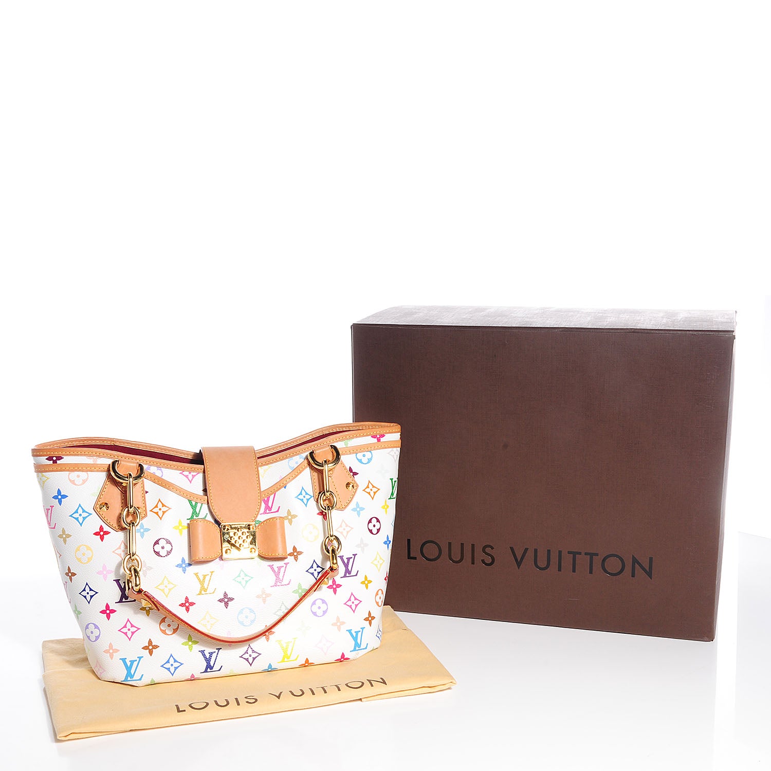Louis Vuitton Monogram Multicolor Annie GM White 5 of 9
