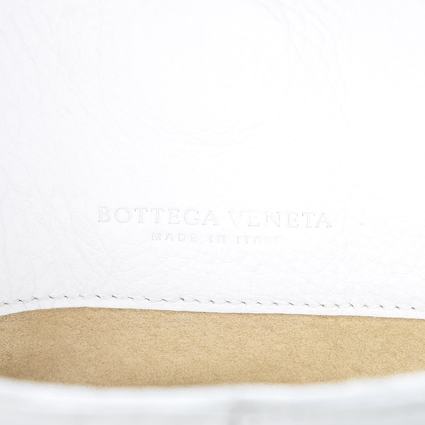 Cervo Deerskin Intrecciato Satchel White