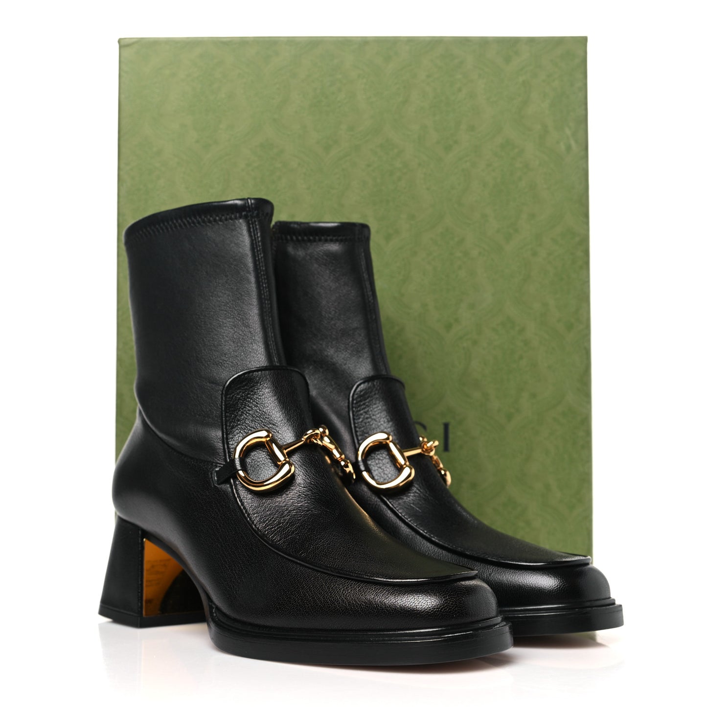 Quentin Nappa Stretch Granada Kid Horsebit 55mm Ankle Boots 38 Black
