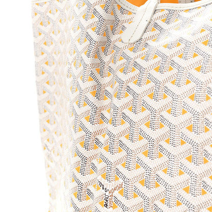 Goyard Goyardine Saint Louis Claire Voie GM White Yellow 11 of 11