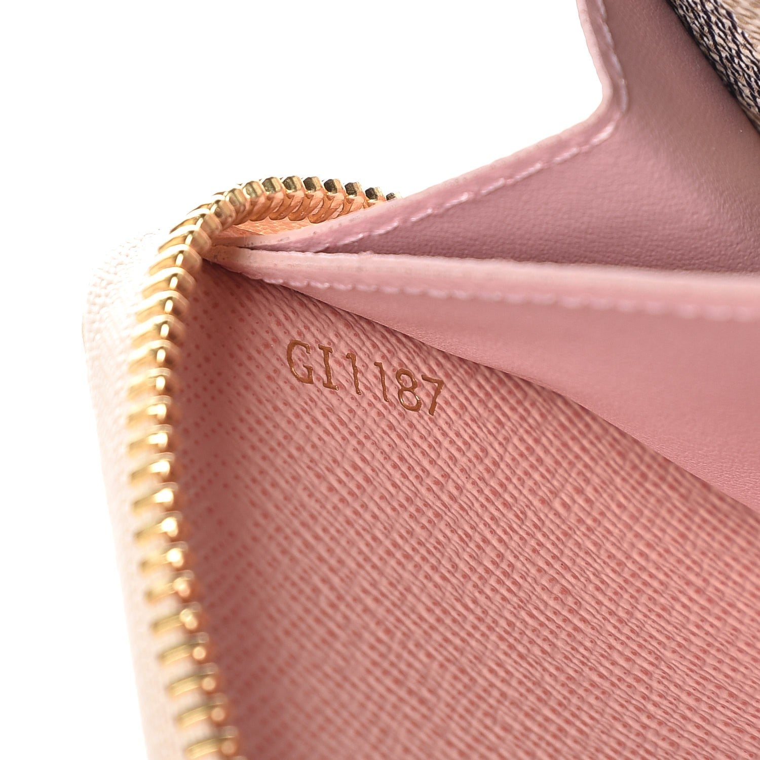 Louis Vuitton Damier Azur Clemence Wallet Rose Ballerine 7 of 8