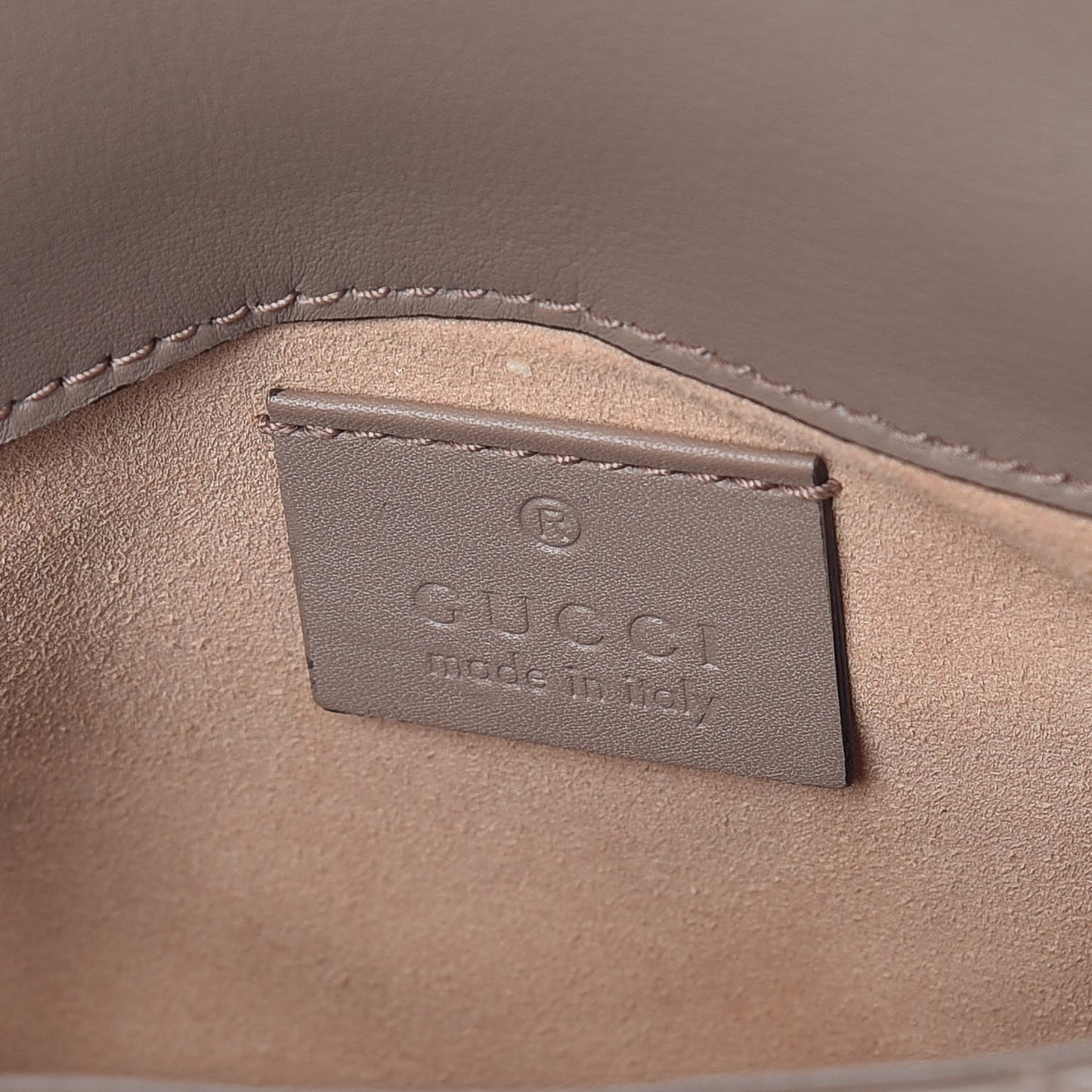 Calfskin Matelasse Super Mini GG Marmont Shoulder Bag Porcelain Rose