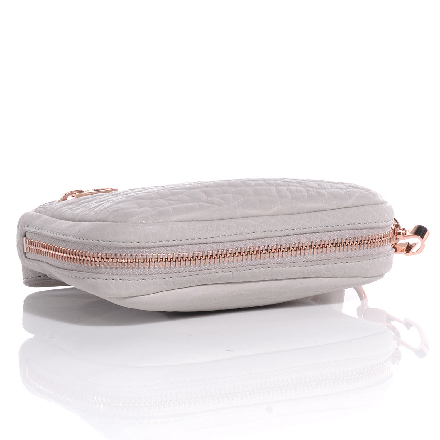 Alexander Wang Pebbled Dumbo Leather Large Fumo Clutch Lilac 4 of 7