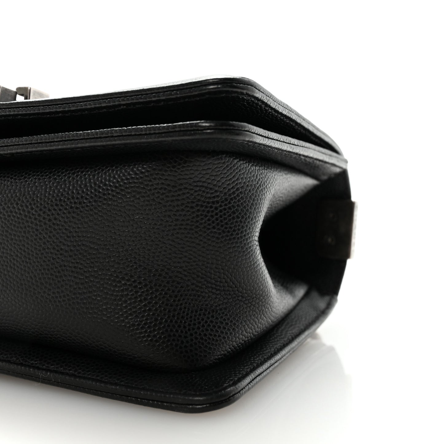 Caviar Quilted Small Boy Flap Black