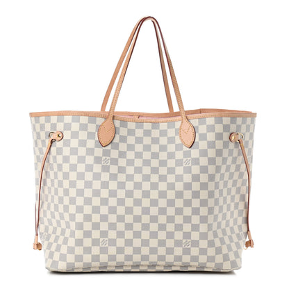 Louis Vuitton Damier Azur Neo Neverfull GM Rose Ballerine 1 of 9