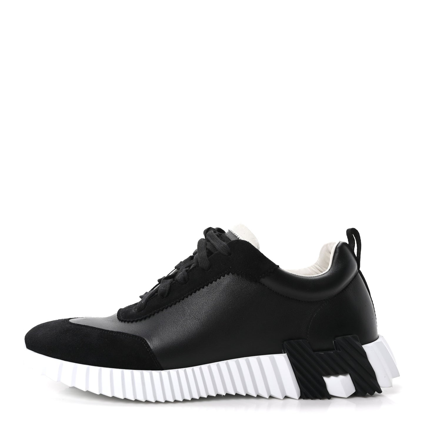 Goatskin Suede Goatskin Mens Bouncing Sneakers 45 Black