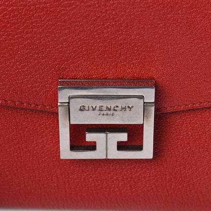 Givenchy Goatskin Small GV3 Shoulder Bag Bright Red 9 of 9