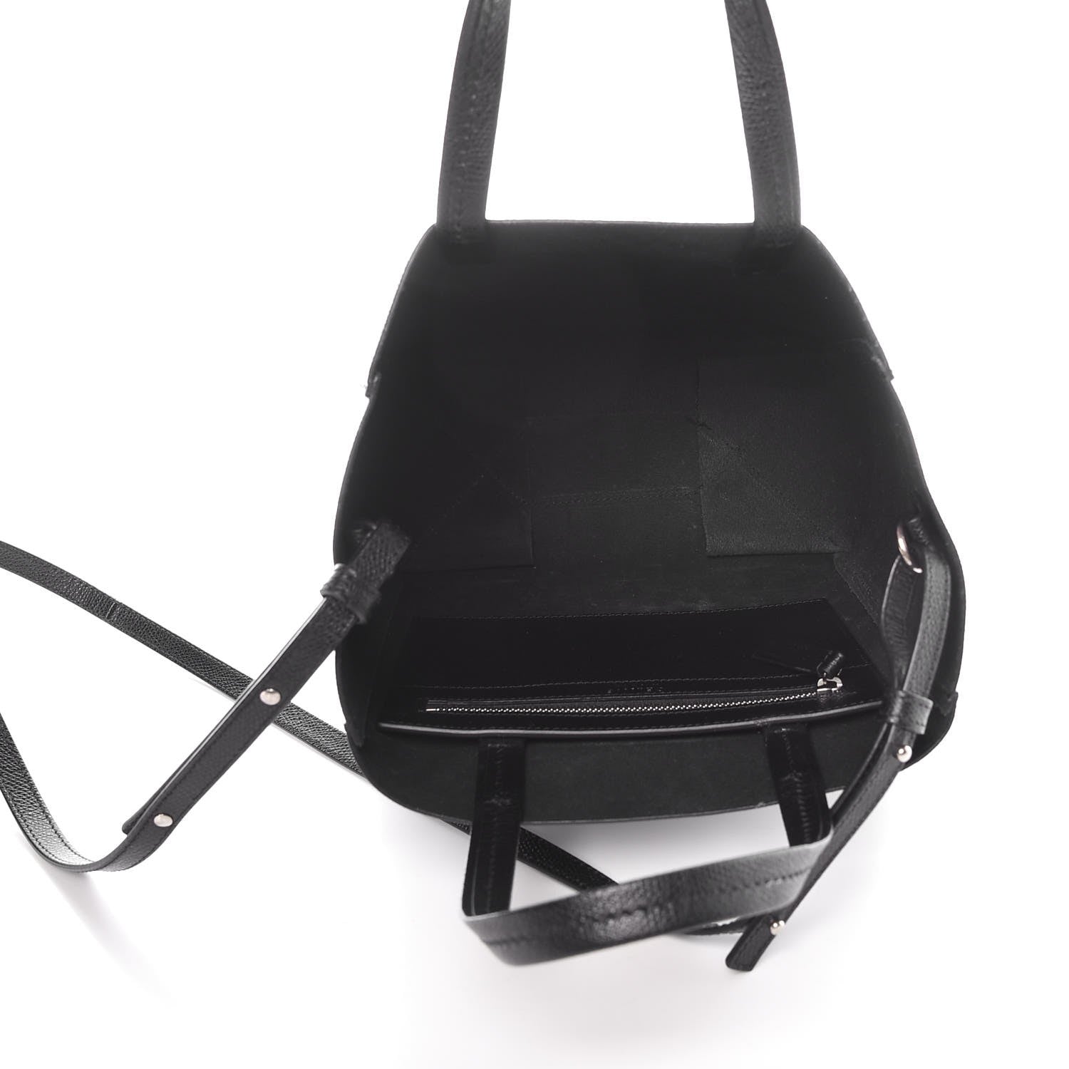 Celine Grained Calfskin Small Vertical Cabas Black 5 of 9