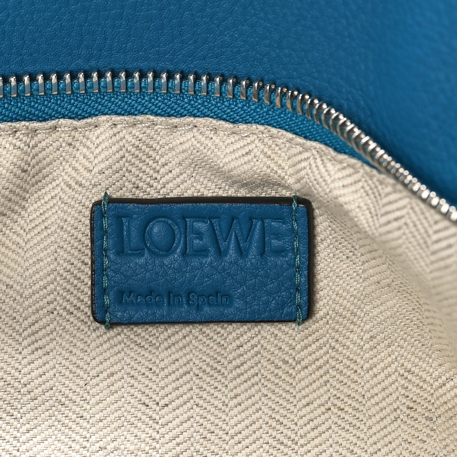 Loewe Calfskin Small Puzzle Bag Dark Lagoon Black 6 of 8