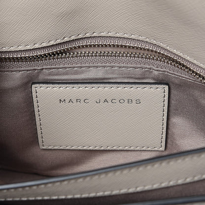 Marc Jacobs Saffiano Crystal Embellished Medium Madison Flap Crossbody Bag Pebble Multi 6 of 6