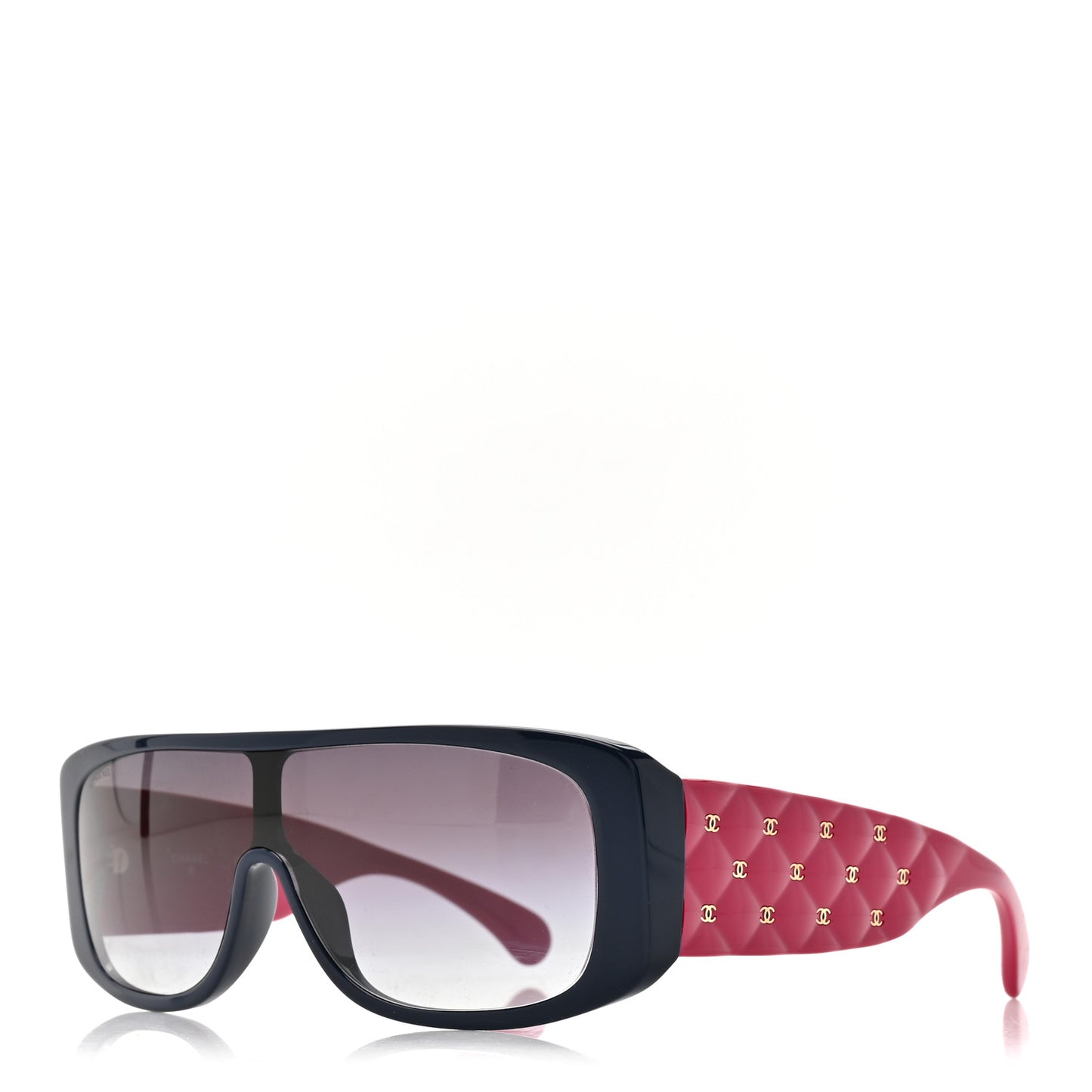 Acetate Shield Sunglasses 71466-A Blue Pink