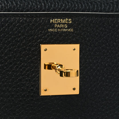 Hermes Taurillon Clemence Kelly Retourne 32 Black 6 of 10