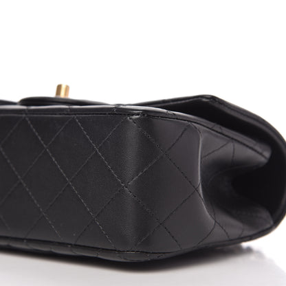 Chanel Lambskin Quilted Mini Top Handle Rectangular Flap Black 7 of 11